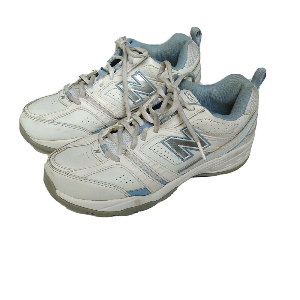 New Balance Women's White/Blue Training Sneakers - 9.5 D